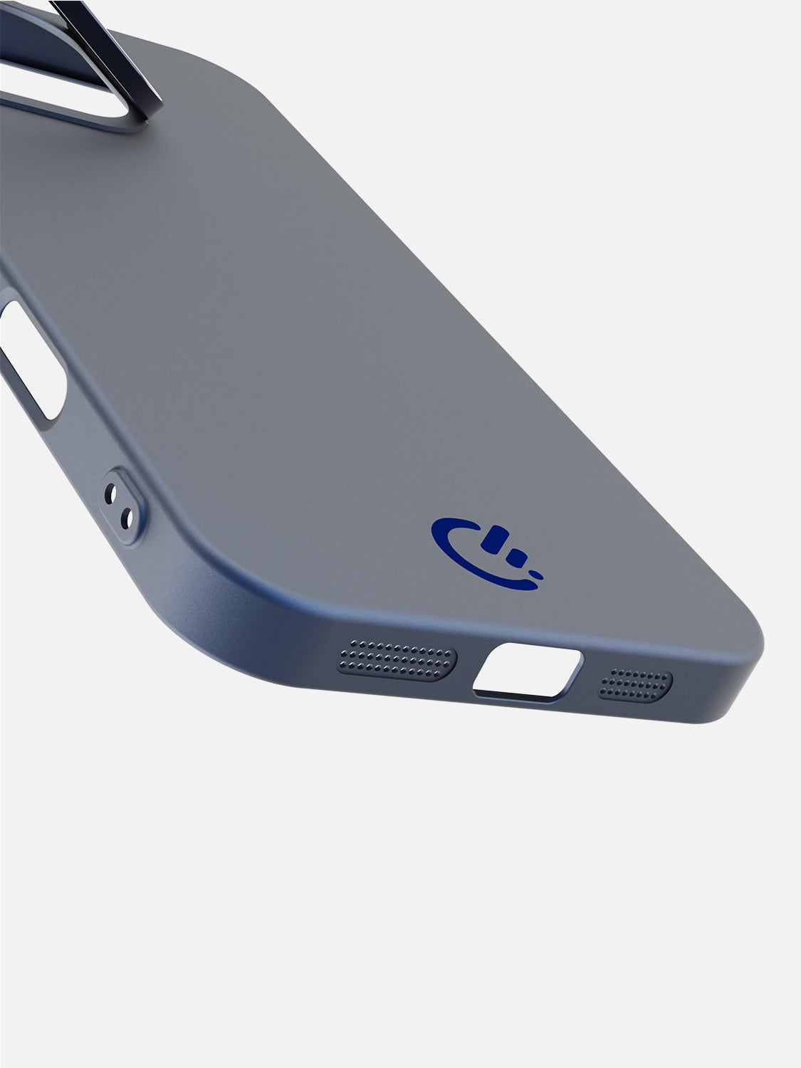Solid Shade Snap Hard Case with Lens Guard & Stand - iPhone 16 Pro Max (Navy Blue)