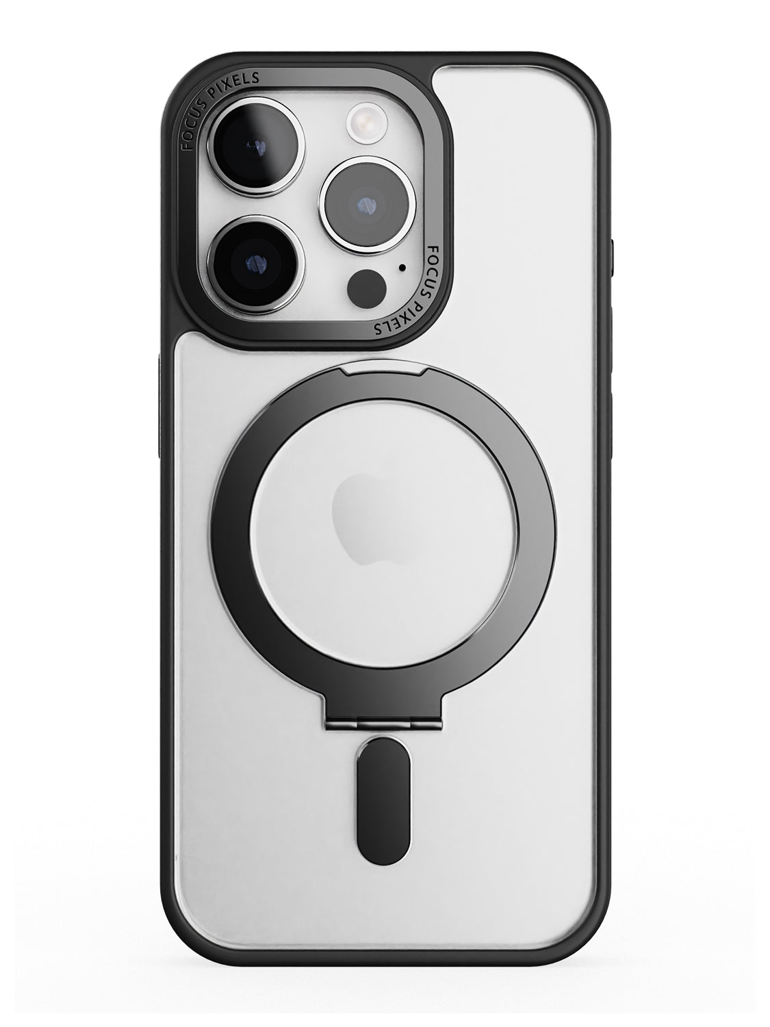 Clear Magsafe FlexiStand® Case - iPhone 15 Pro (Clear - Black)