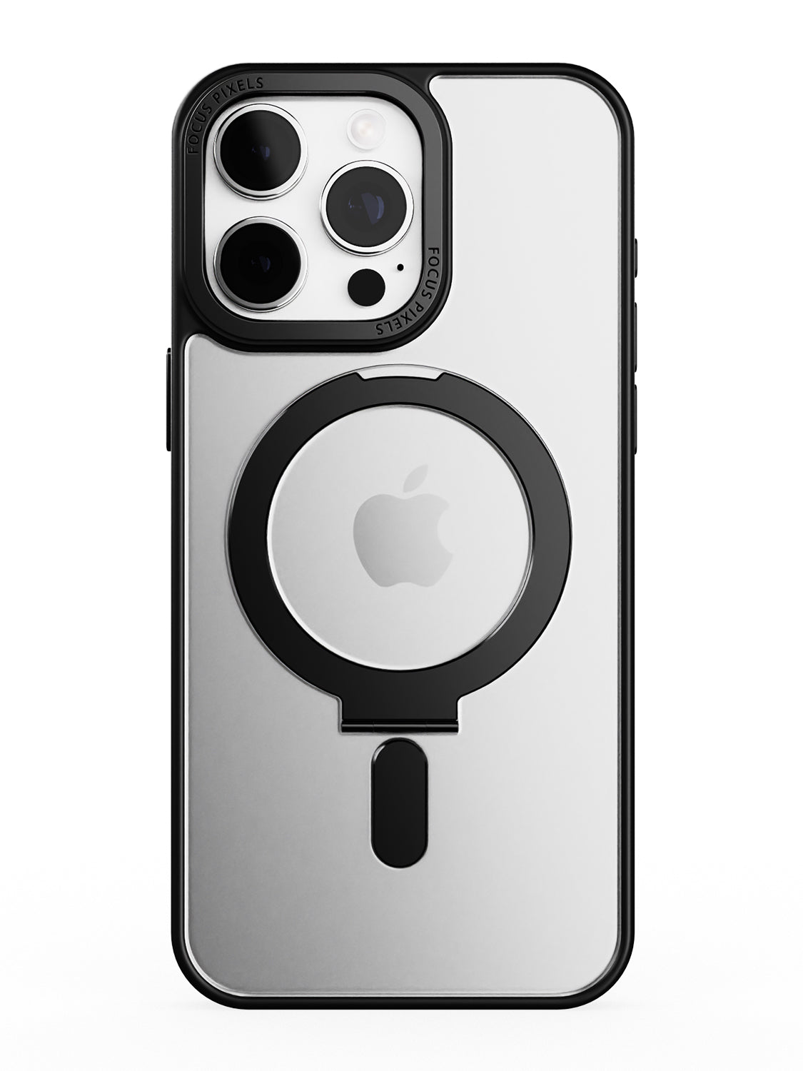 Clear Magsafe FlexiStand® Case - iPhone 15 Pro Max (Clear - Black)