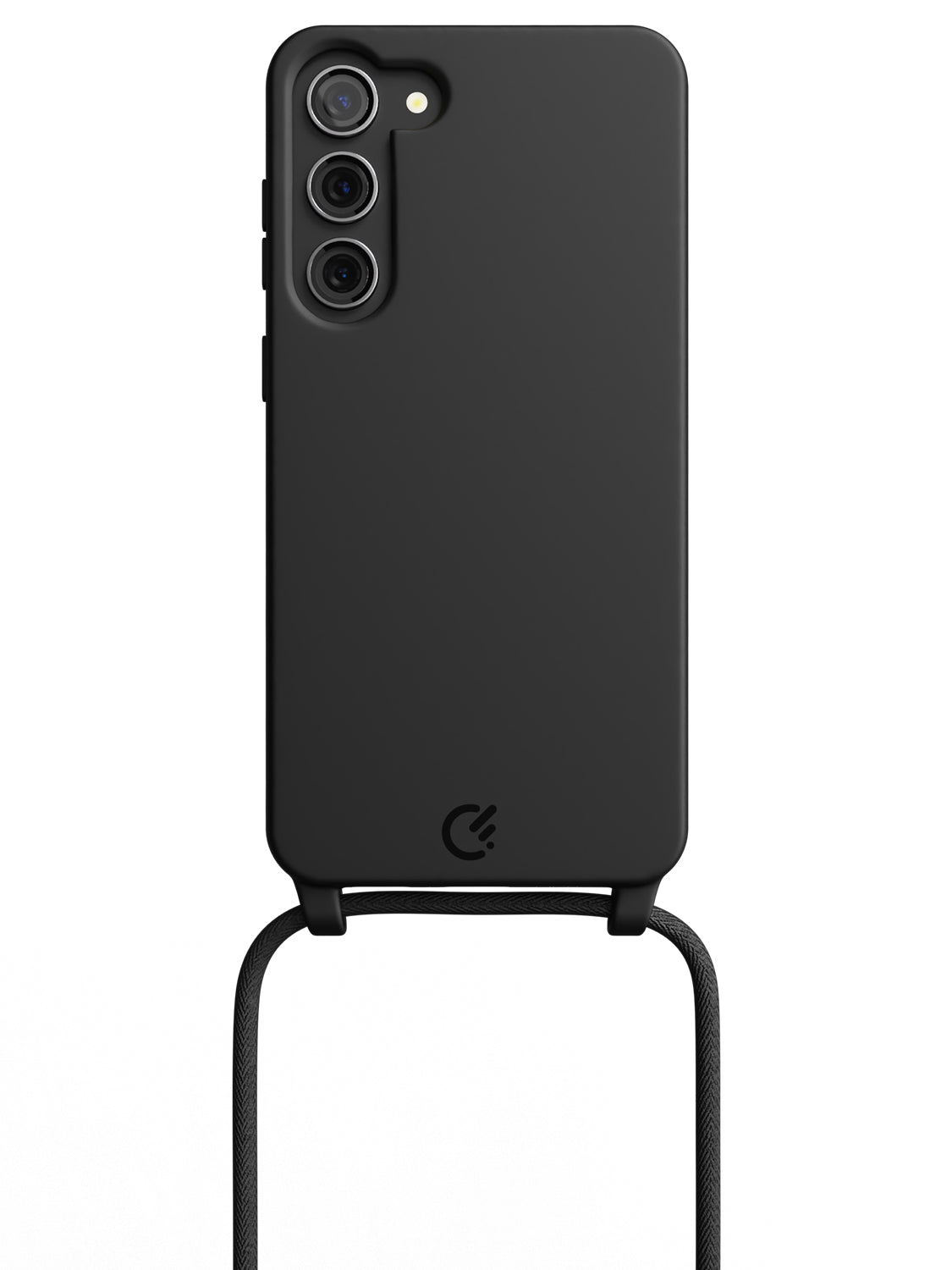 Silicon Crossbody Sling Case - Galaxy S23 Plus (Black - Rope)