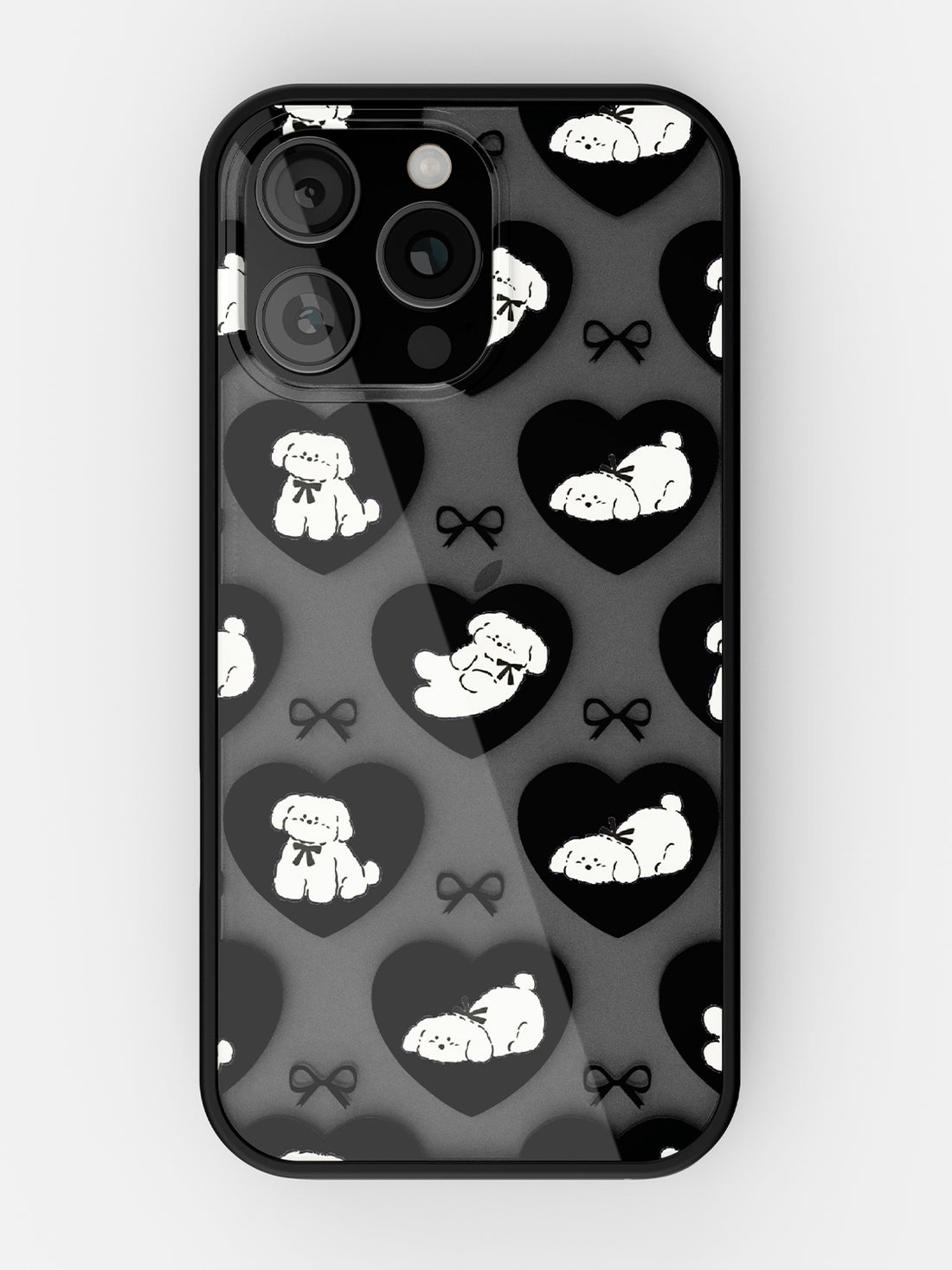 Puppy Love Printed Clear Case - iPhone 16 Pro (Black)