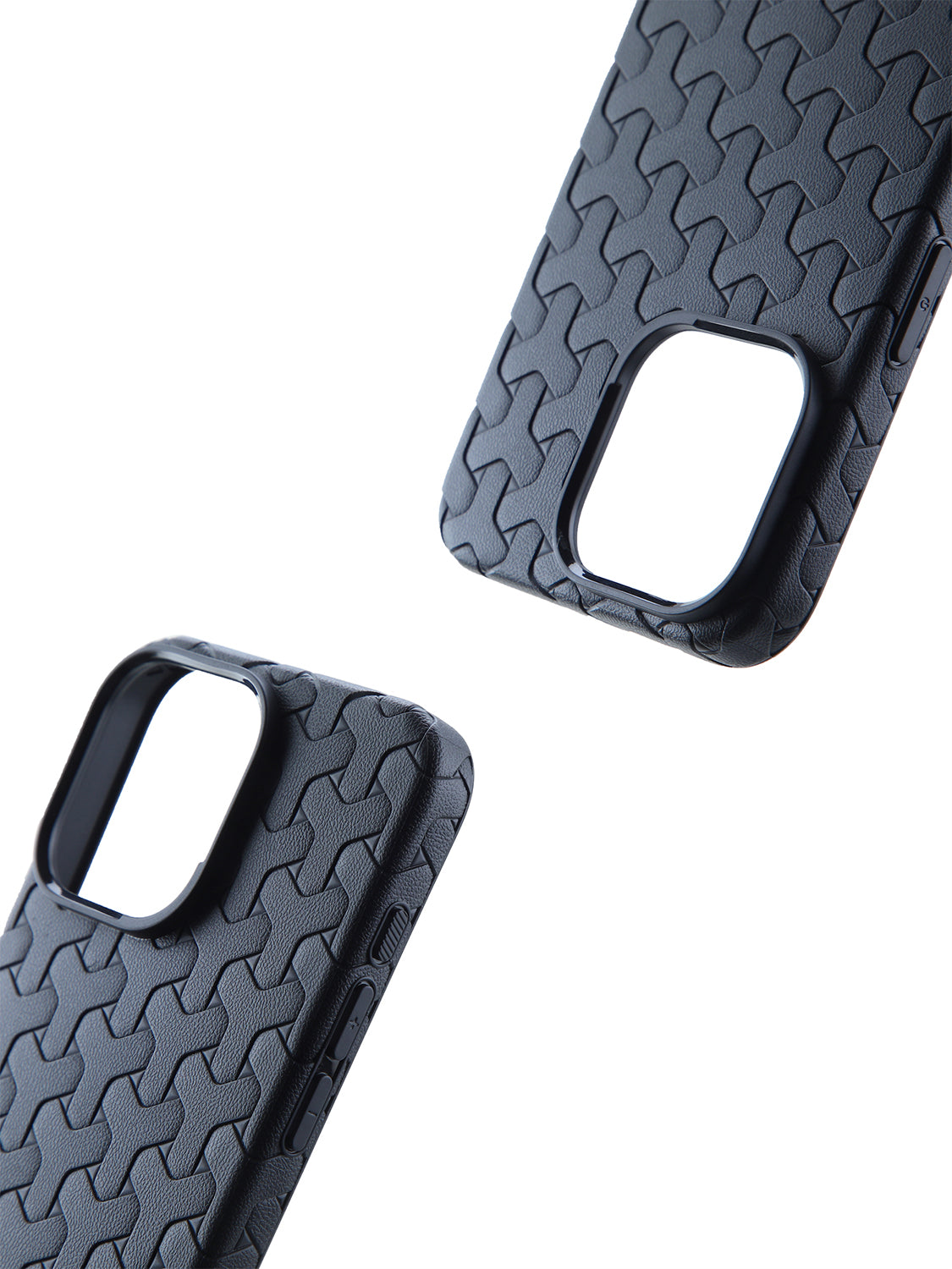 Interlock Weave Slim TPU Case - iPhone 14 (Black)
