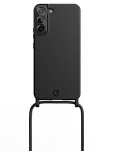 Silicon Crossbody Sling Case - Galaxy S22 Plus (Black - Rope)