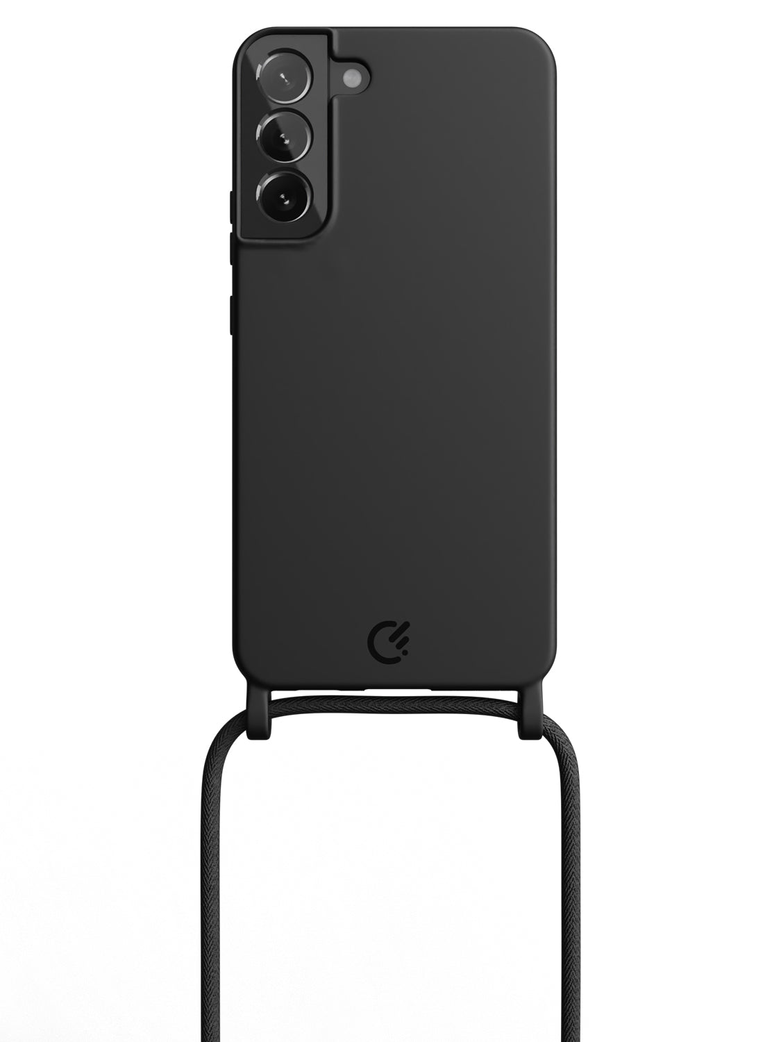 Silicon Crossbody Sling Case - Galaxy S22 Plus (Black - Rope)