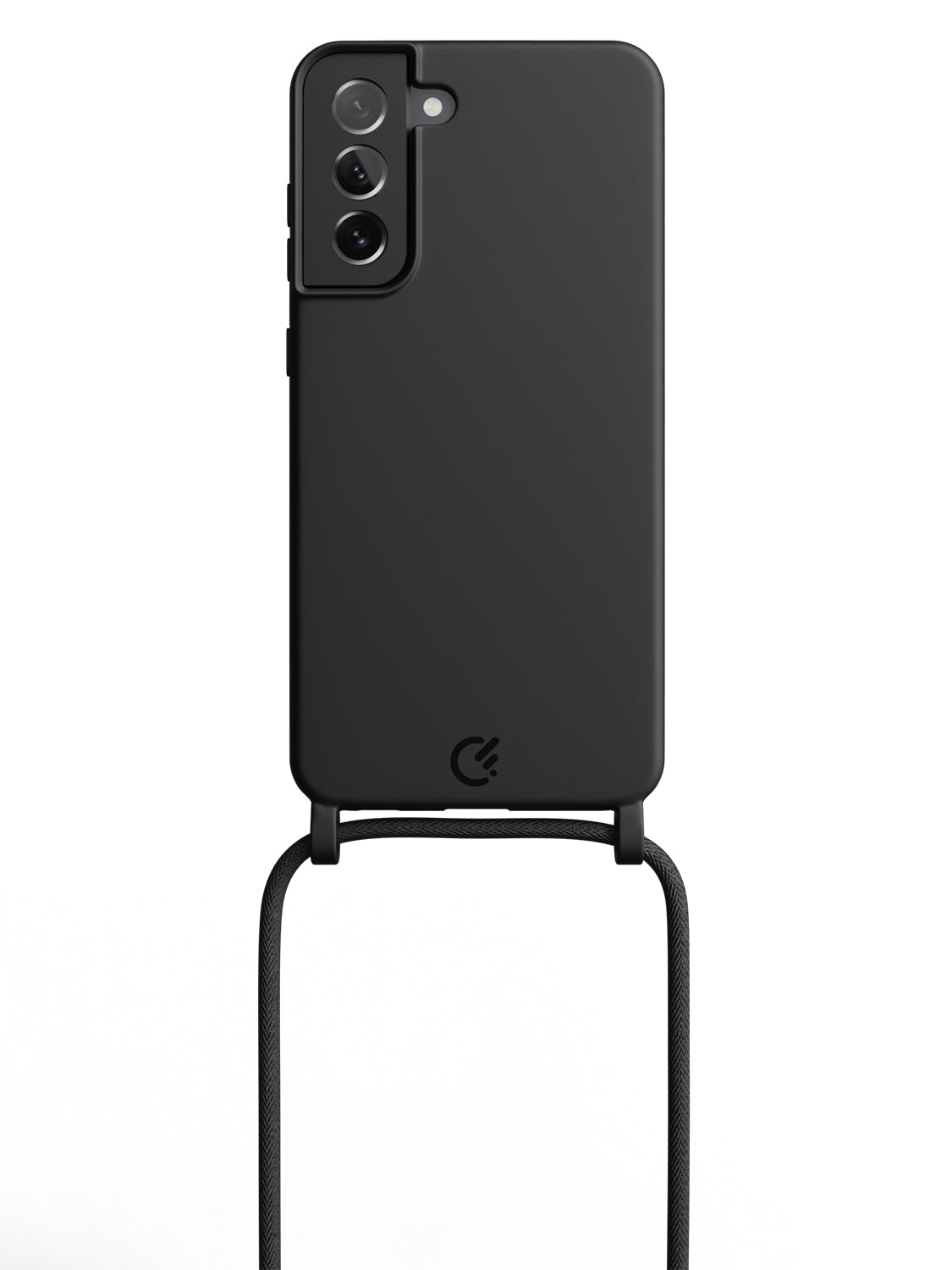 Silicon Crossbody Sling Case - Galaxy S21 FE (Black - Rope)