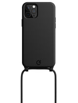 Silicon Crossbody Sling Case - iPhone 11 Pro (Black - Rope)