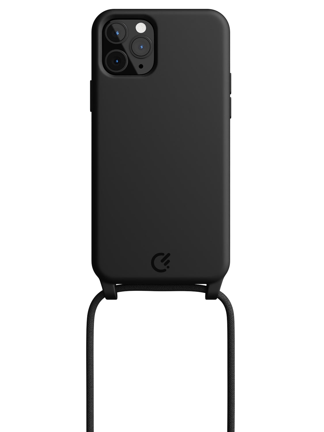 Silicon Crossbody Sling Case - iPhone 11 Pro (Black - Rope)