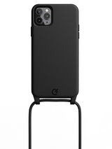 Silicon Crossbody Sling Case - iPhone 11 Pro Max (Black - Rope)
