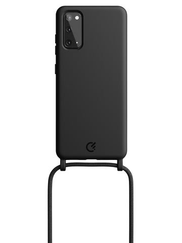 Silicon Crossbody Sling Case - Galaxy S20 FE (Black - Rope)
