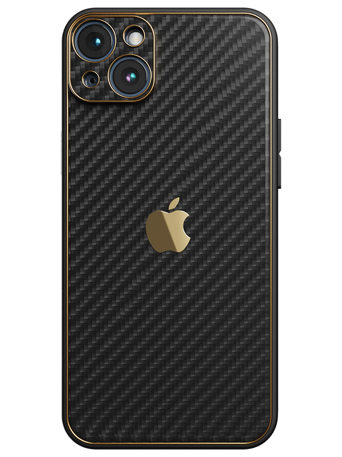 Carbon Leather Chrome Case - iPhone 14 Plus (Black)