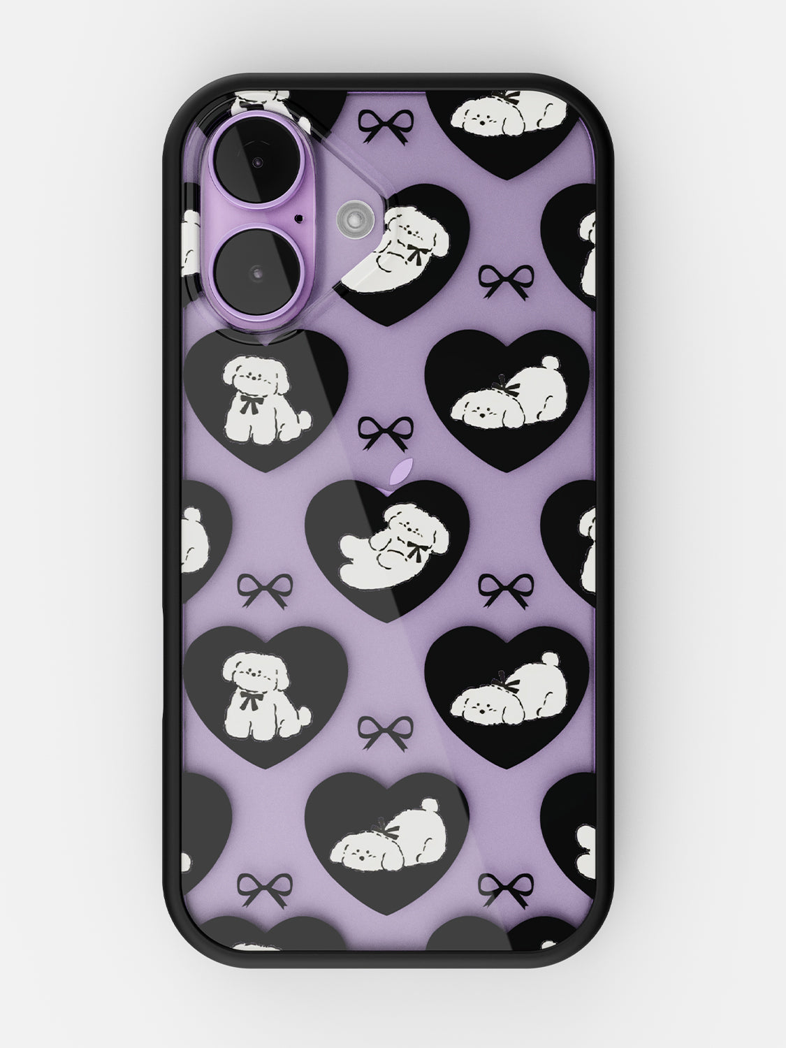 Puppy Love Printed Clear Case - iPhone 17 (Black)