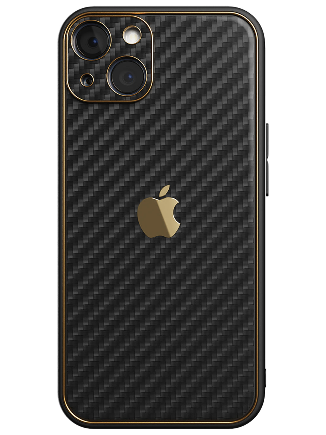 Carbon Leather Chrome Case - iPhone 14 (Black)