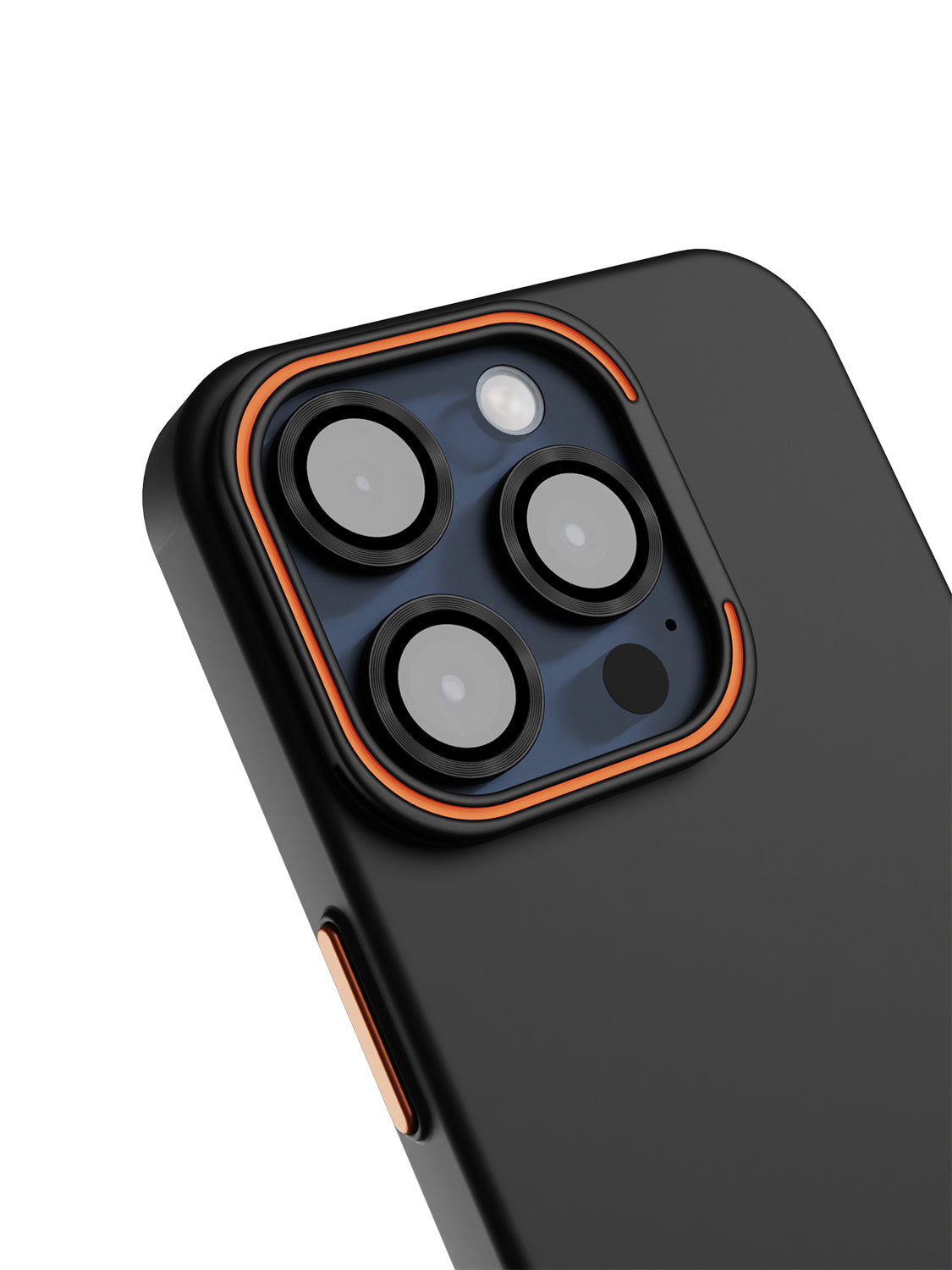 Solid Shade Snap Hard Case with Lens Guard & Stand - iPhone 15 Pro Max (Black)