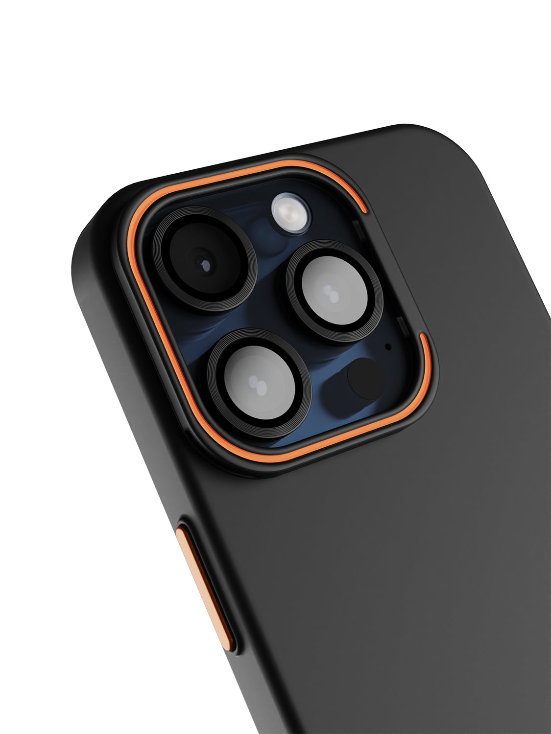 Solid Shade Snap Hard Case with Lens Guard & Stand - iPhone 14 Pro (Black)