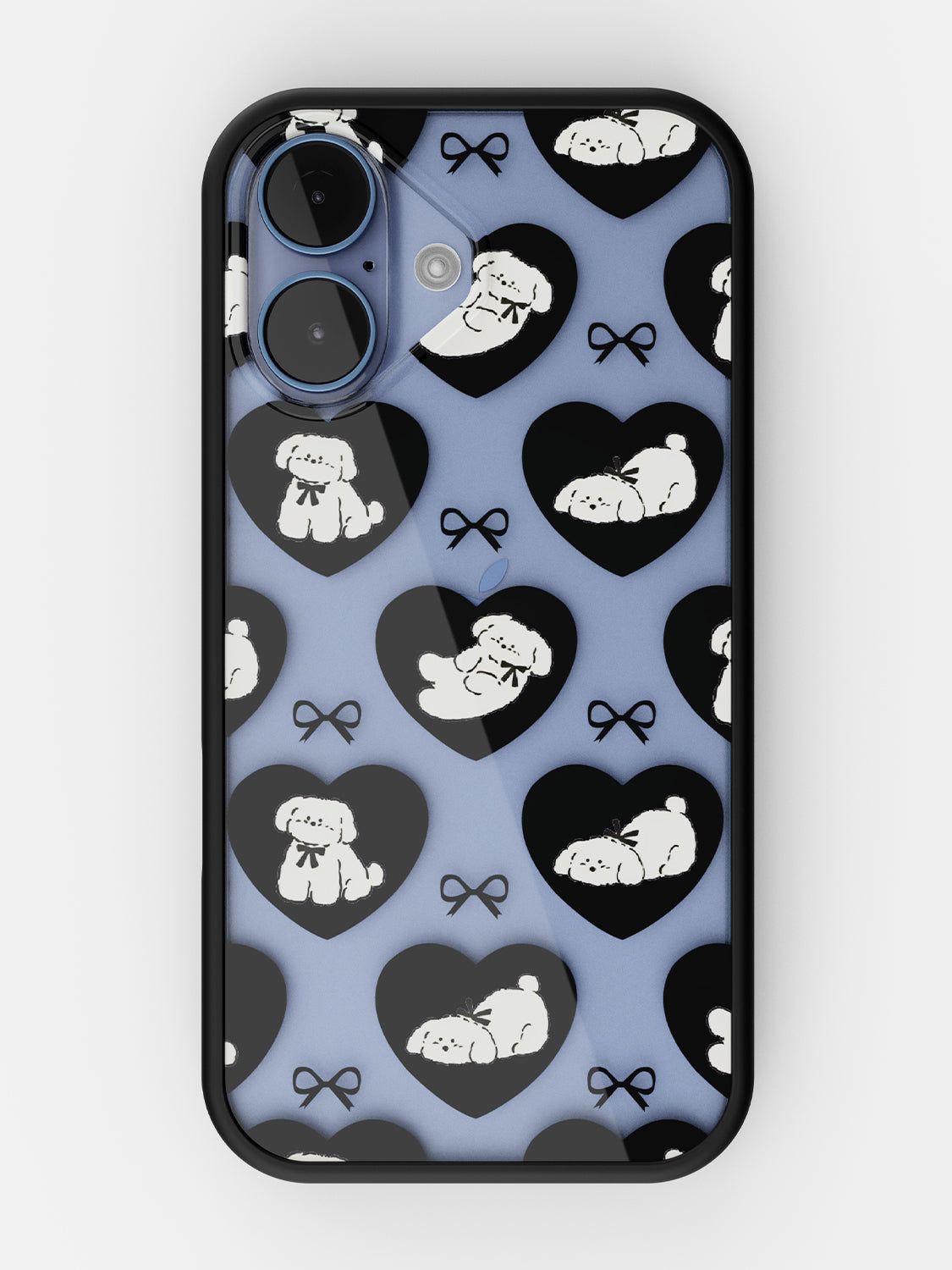 Puppy Love Printed Clear Case - iPhone 17 (Black)