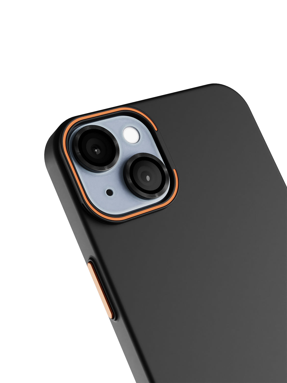 Solid Shade Snap Hard Case with Lens Guard & Stand - iPhone 15 Plus (Black)