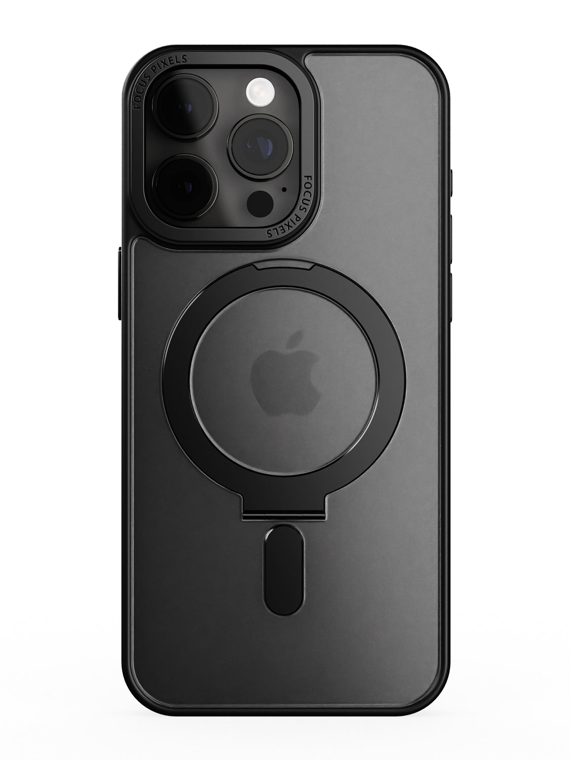 Clear Magsafe FlexiStand® Case - iPhone 15 Pro Max (Clear - Black)