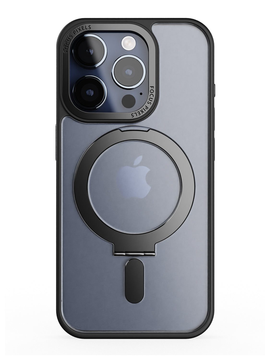 Clear Magsafe FlexiStand® Case - iPhone 15 Pro (Clear - Black)