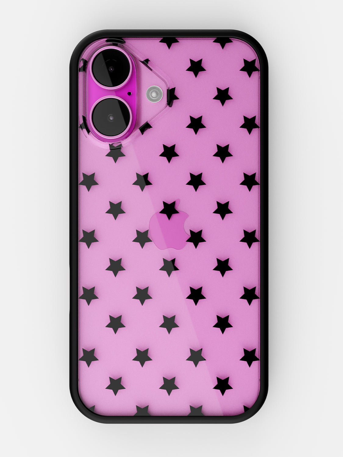 Starfield Printed Clear Case - iPhone 16 (Black)