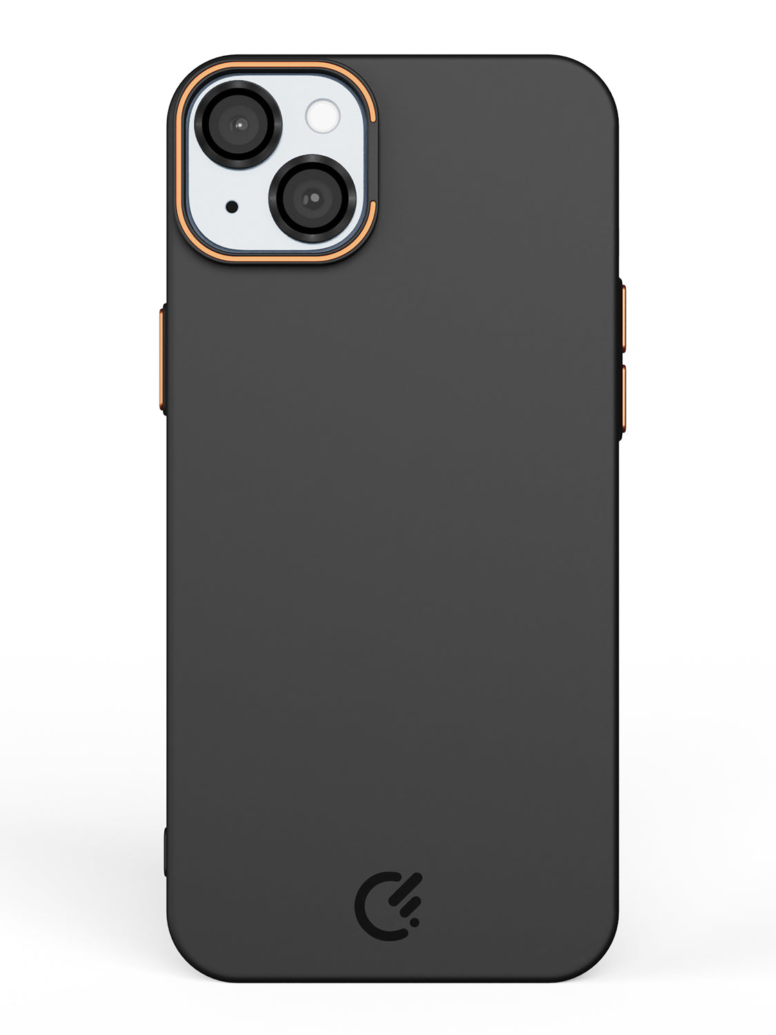 Solid Shade Snap Hard Case with Lens Guard & Stand - iPhone 15 Plus (Black)