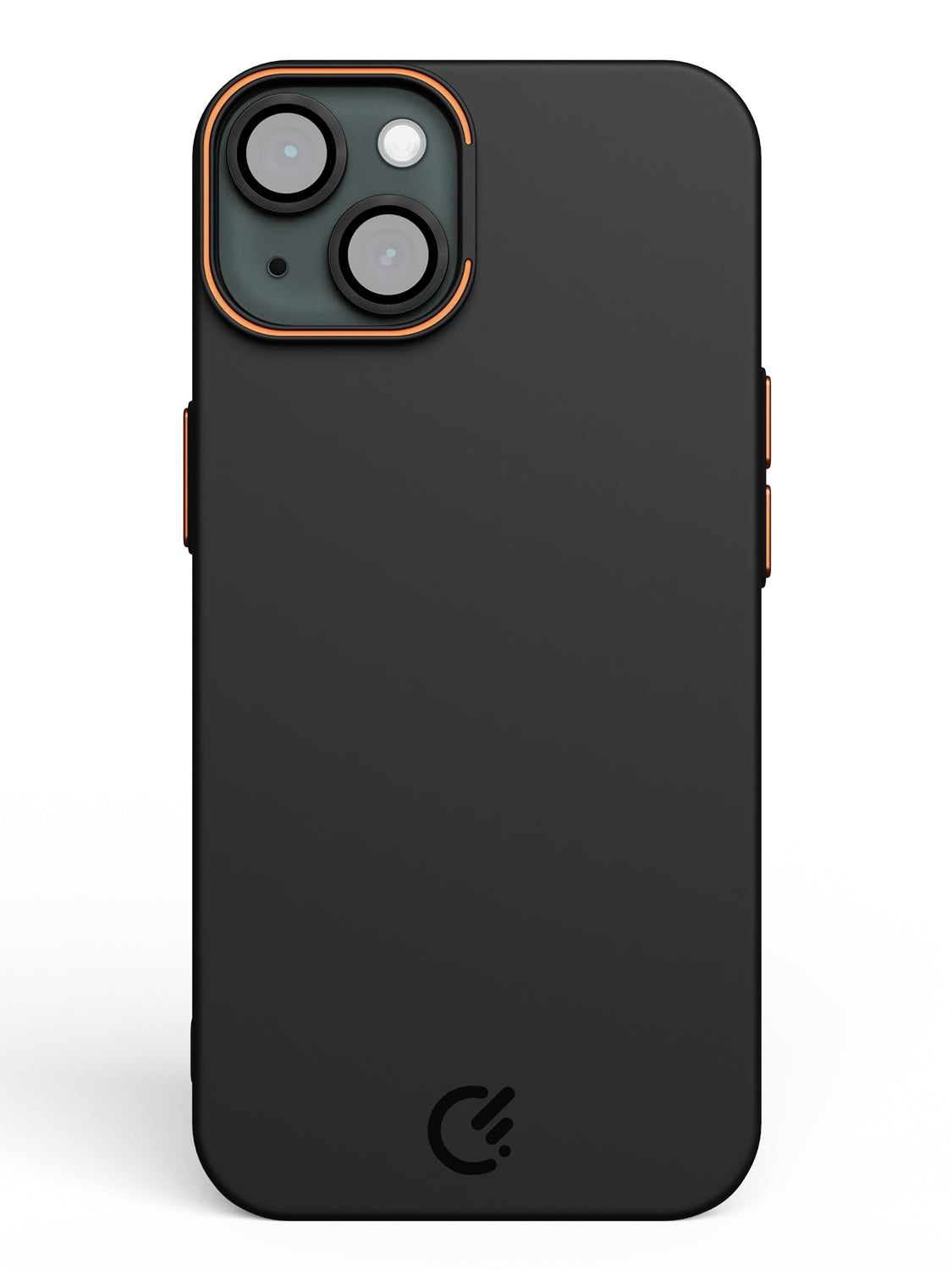 Solid Shade Snap Hard Case with Lens Guard & Stand - iPhone 14 (Black)