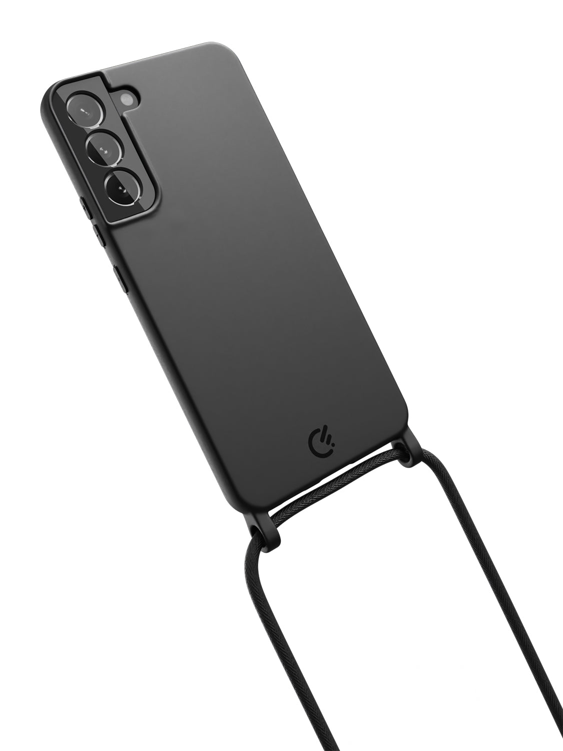 Silicon Crossbody Sling Case - Galaxy S22 Plus (Black - Rope)
