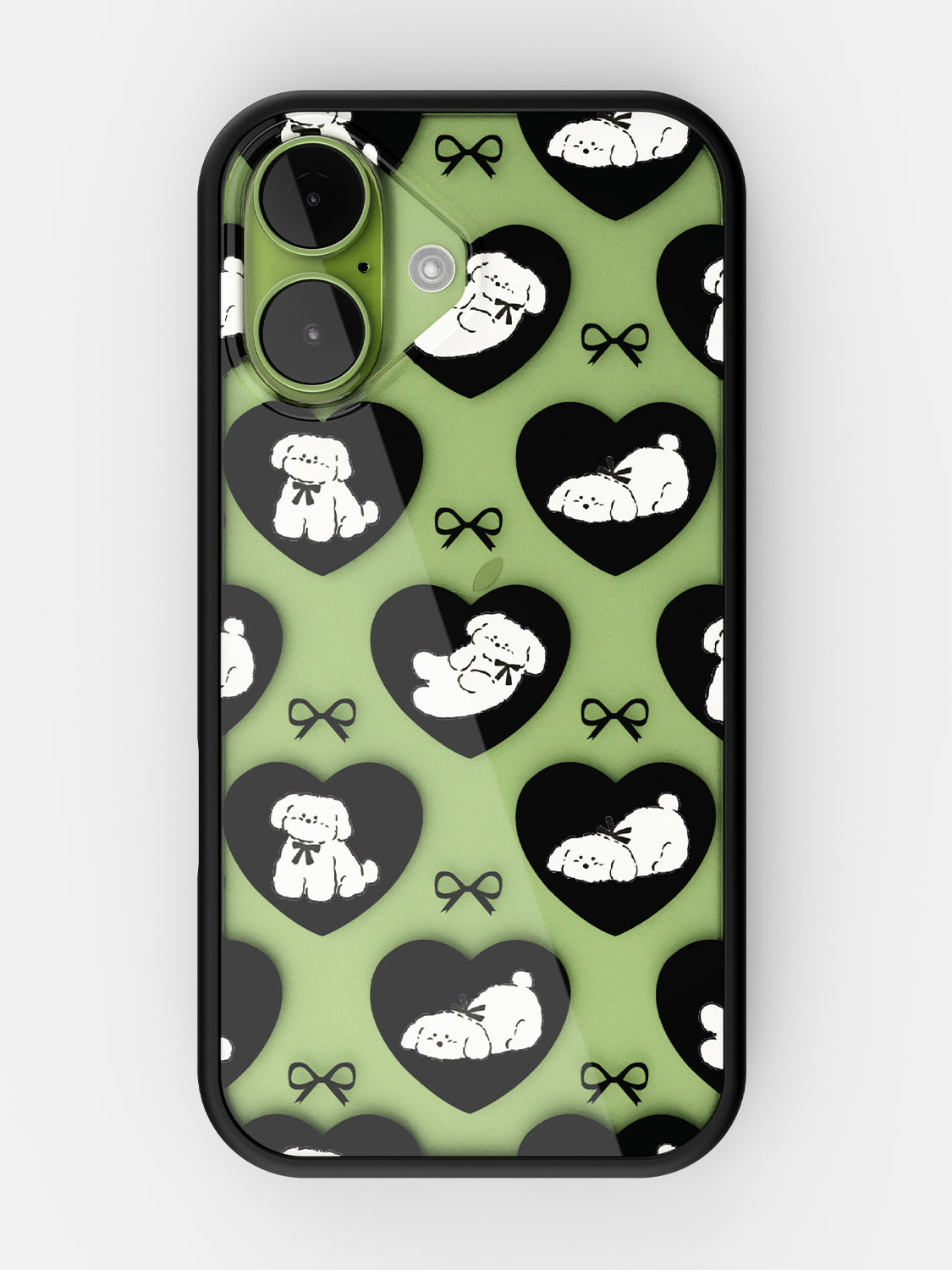 Puppy Love Printed Clear Case - iPhone 17 (Black)
