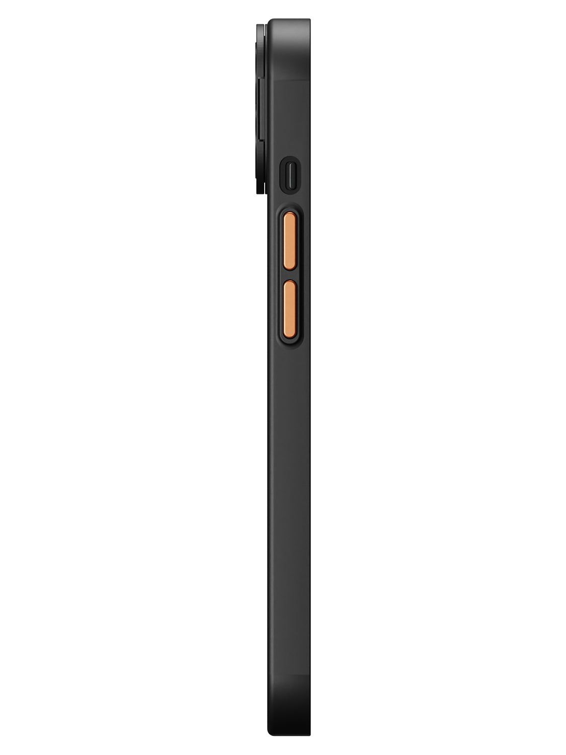 Solid Shade Snap Hard Case with Lens Guard & Stand - iPhone 14 (Black)