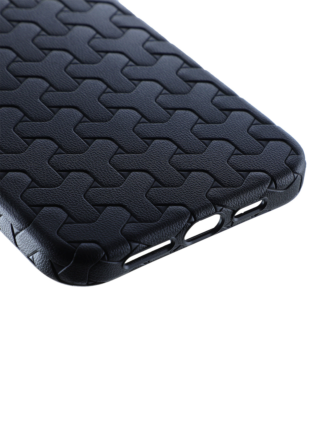 Interlock Weave Slim TPU Case - iPhone 15 Pro (Black)