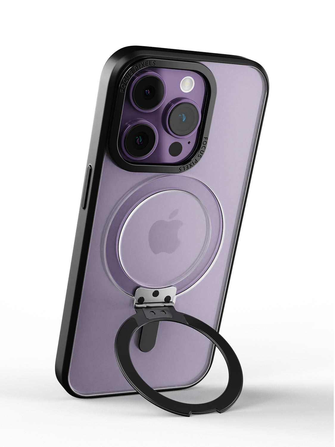 Clear Magsafe FlexiStand® Case - iPhone 14 Pro (Clear - Black)