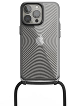 Clear Spiral Crossbody Sling Case - iPhone 13 Pro (Clear - Black)
