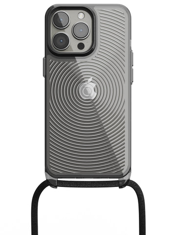 Clear Spiral Crossbody Sling Case - iPhone 13 Pro (Clear - Black)