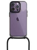 Clear Crossbody Sling Case - iPhone 14 Pro (Clear - Black)