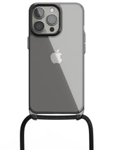 Clear Crossbody Sling Case - iPhone 13 Pro (Clear - Black)