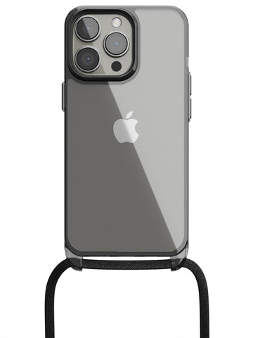 Clear Crossbody Sling Case - iPhone 13 Pro (Clear - Black)