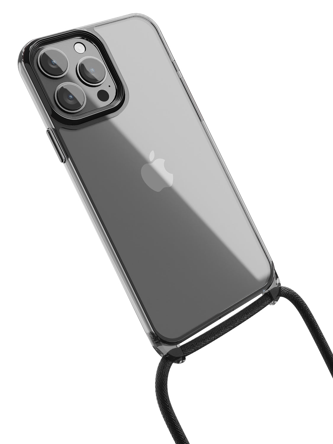 Clear Crossbody Sling Case - iPhone 13 Pro Max (Clear - Black)
