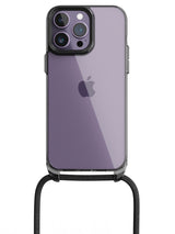 Clear Crossbody Sling Case - iPhone 14 Pro Max (Clear - Black)