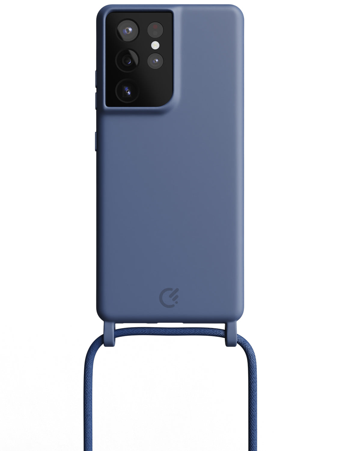 Silicon Crossbody Sling Case - Galaxy S21 Ultra (Blue - Rope)