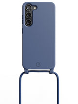 Silicon Crossbody Sling Case - Galaxy S23 (Blue - Rope)
