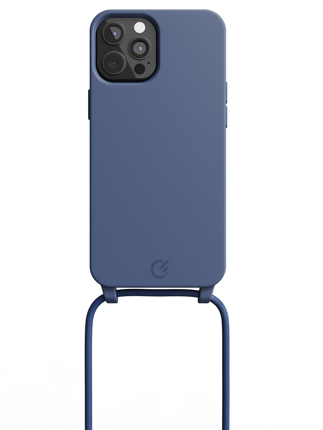 Silicon Crossbody Sling Case - iPhone 12 Pro Max (Blue - Rope)