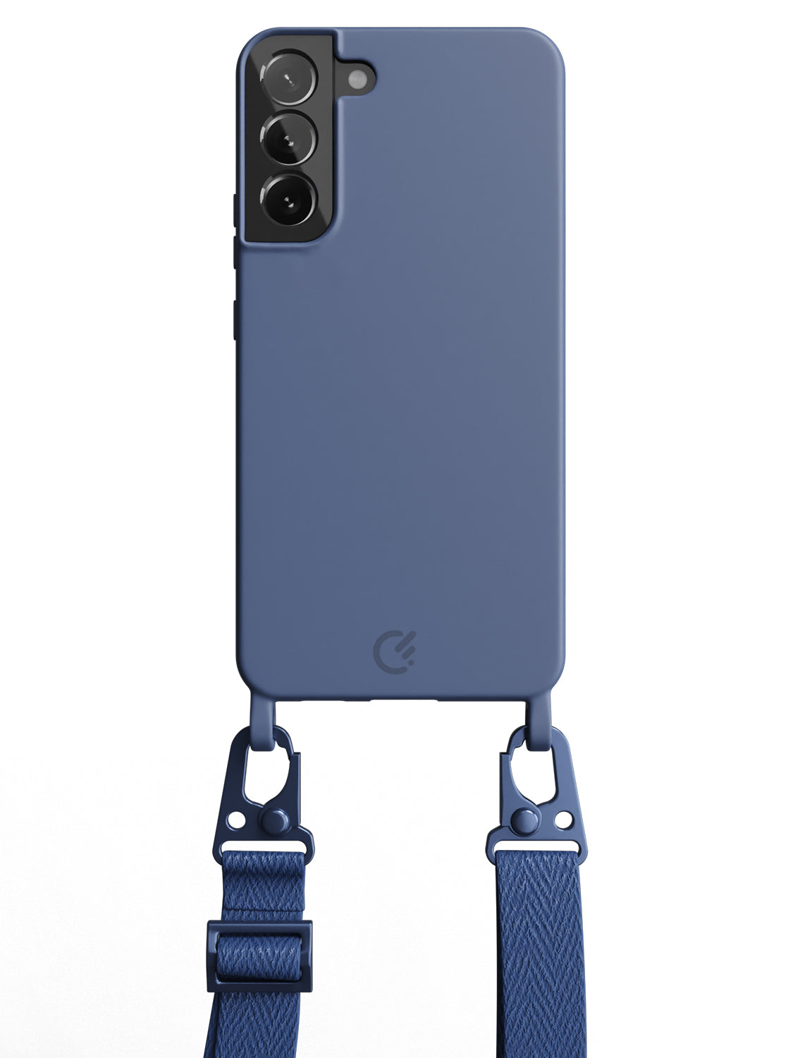 Silicon Crossbody Sling Case - Galaxy S22 Plus (Blue - Lanyard)