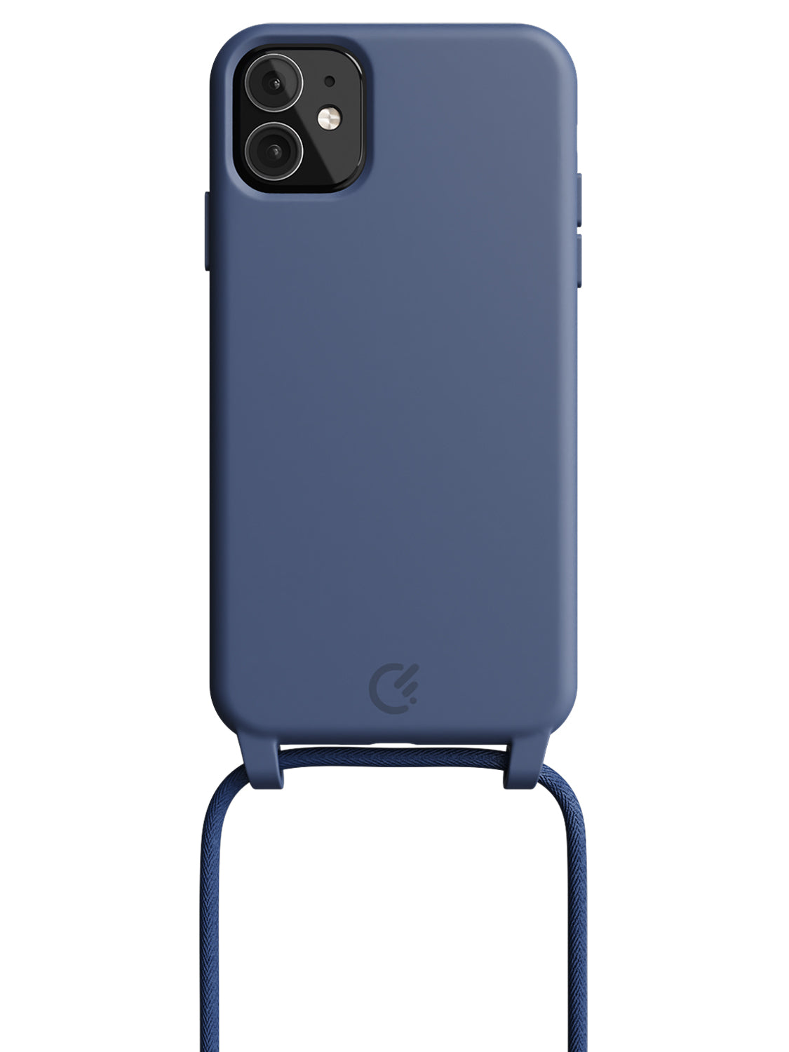 Silicon Crossbody Sling Case - iPhone 11 (Blue - Rope)