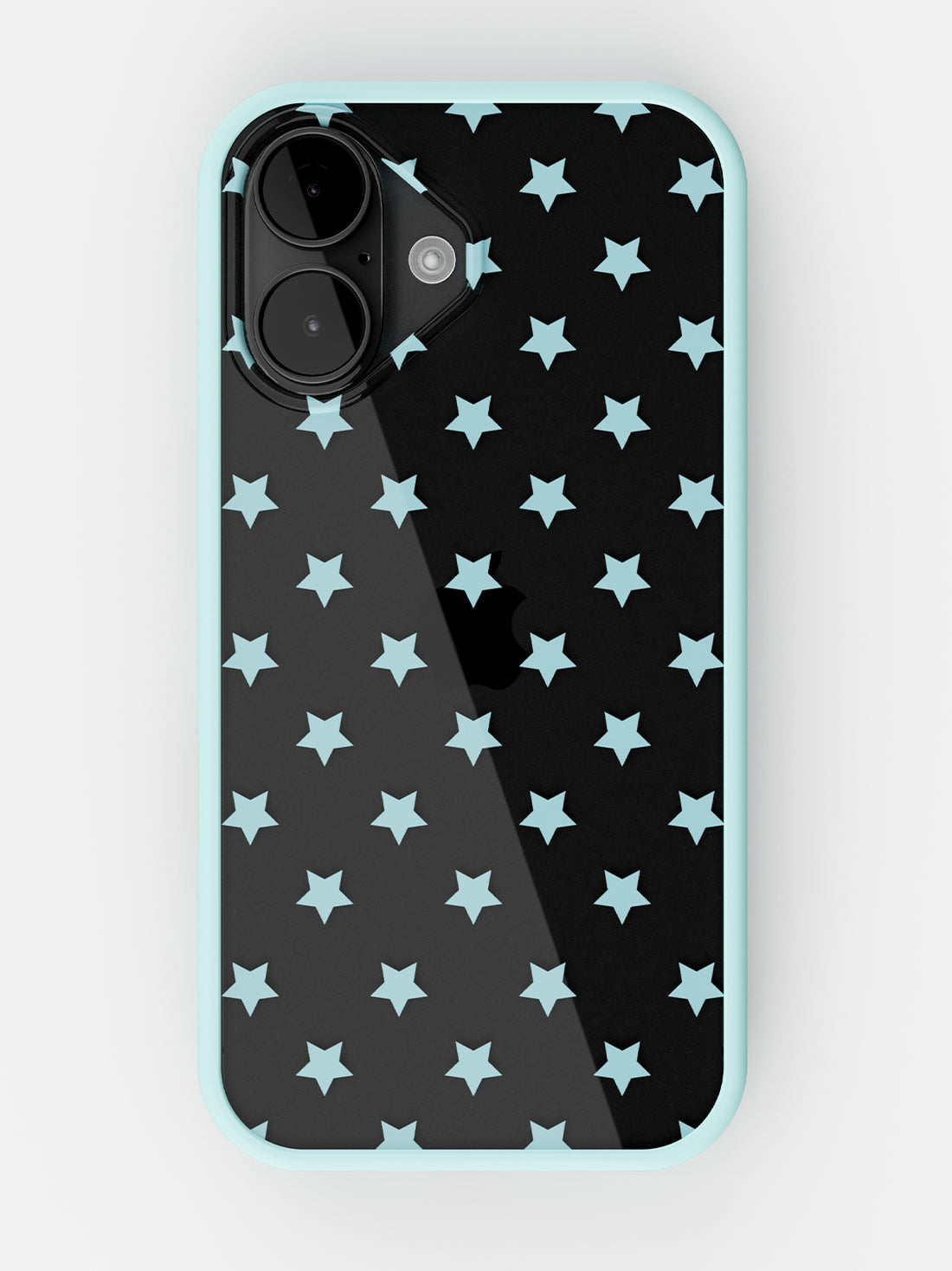 Starfield Printed Clear Case - iPhone 16 (Light Blue)