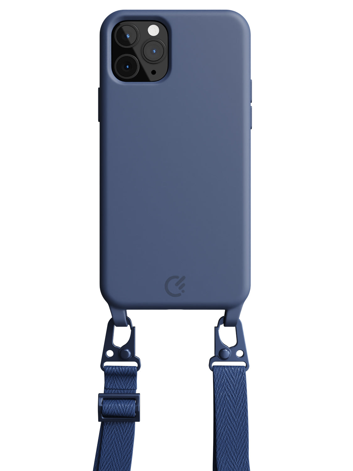 Silicon Crossbody Sling Case - iPhone 11 Pro (Blue - Lanyard)