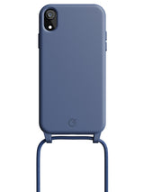 Silicon Crossbody Sling Case - iPhone XR (Blue - Rope)