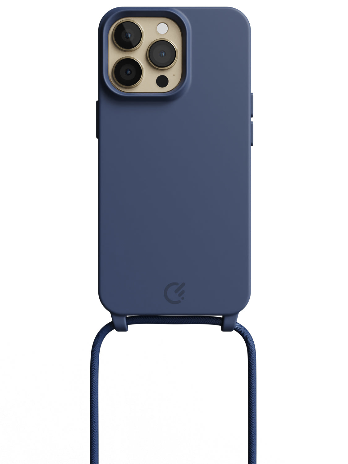 Silicon Crossbody Sling Case - iPhone 13 Pro (Blue - Rope)
