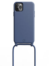 Silicon Crossbody Sling Case - iPhone 11 Pro Max (Blue - Rope)