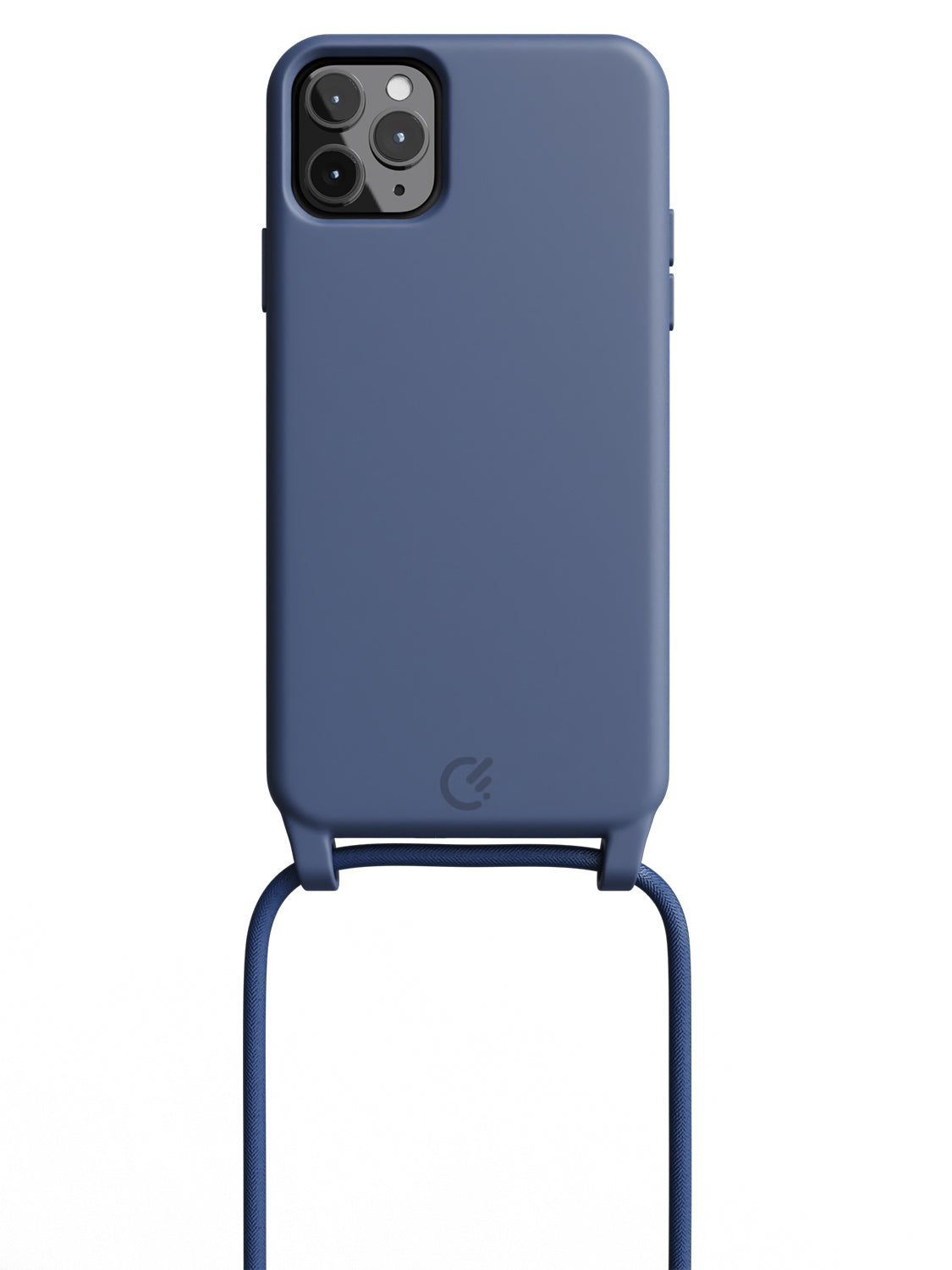 Silicon Crossbody Sling Case - iPhone 11 Pro Max (Blue - Rope)