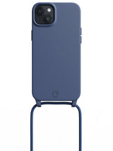 Silicon Crossbody Sling Case - iPhone 14 Plus (Blue - Rope)