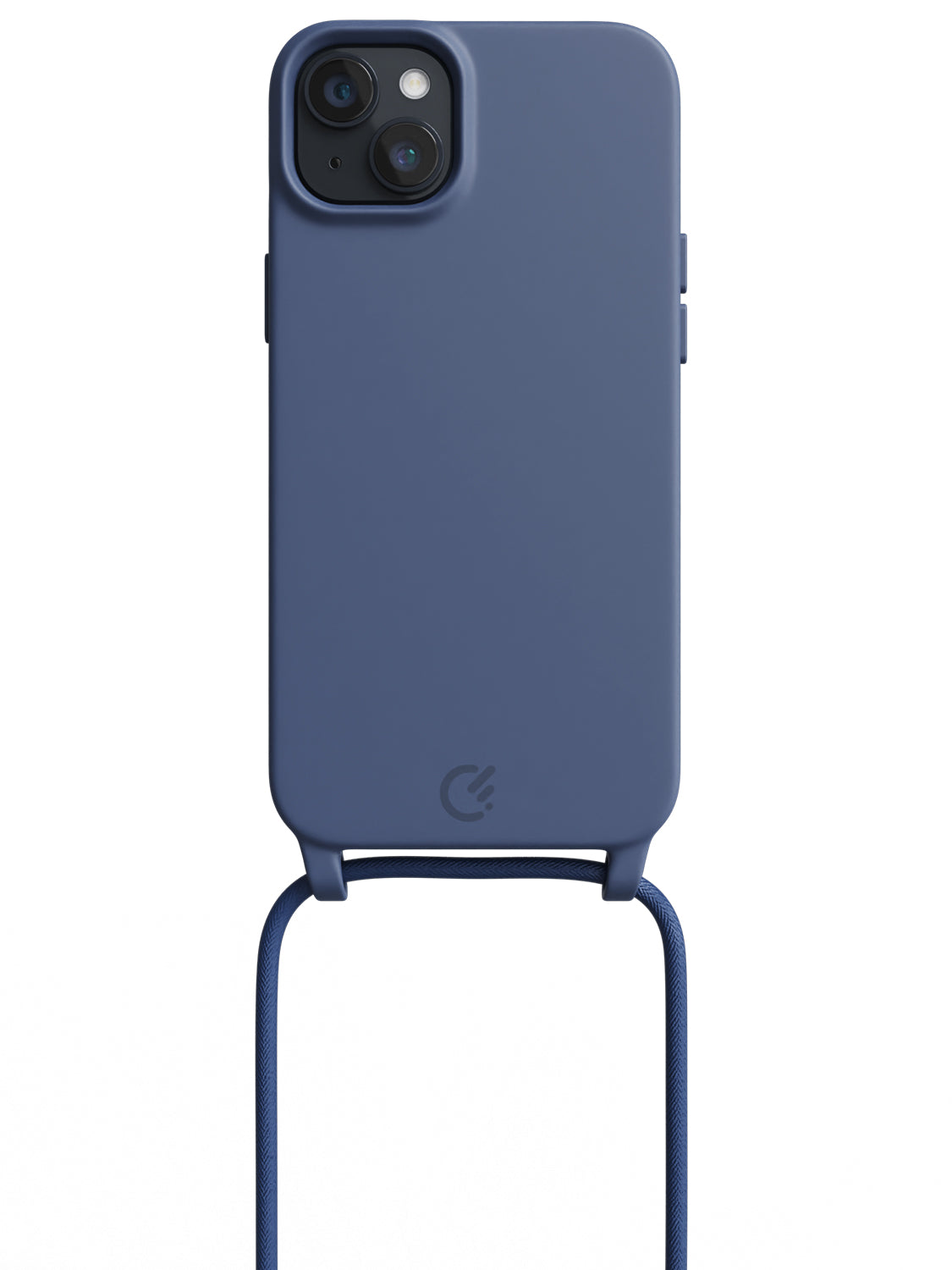 Silicon Crossbody Sling Case - iPhone 14 Plus (Blue - Rope)